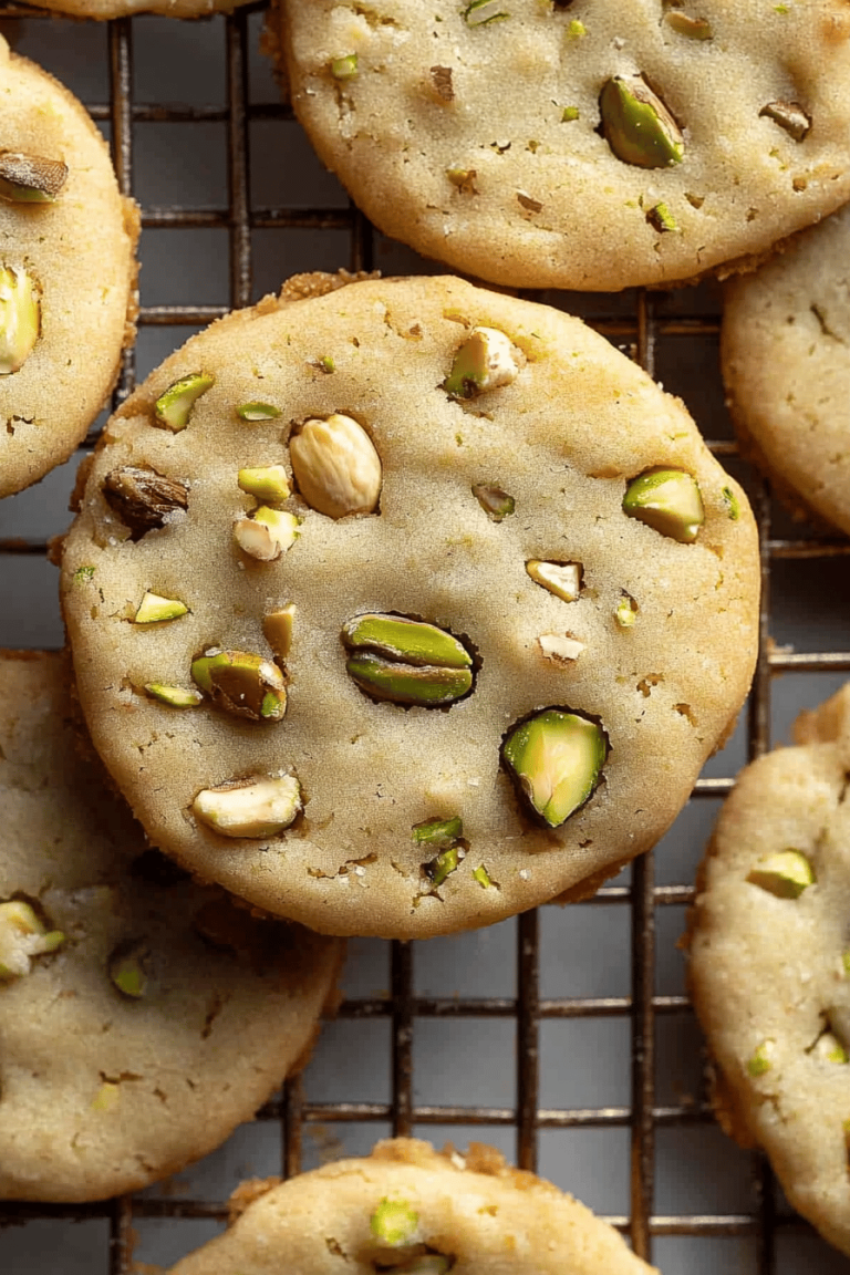 Pistachio Shortbread Cookies