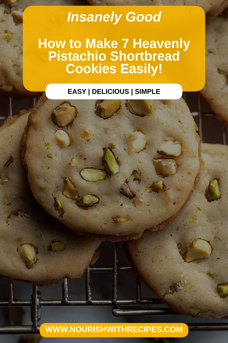 Pistachio Shortbread Cookies final dish beautifully presented and ready to serve