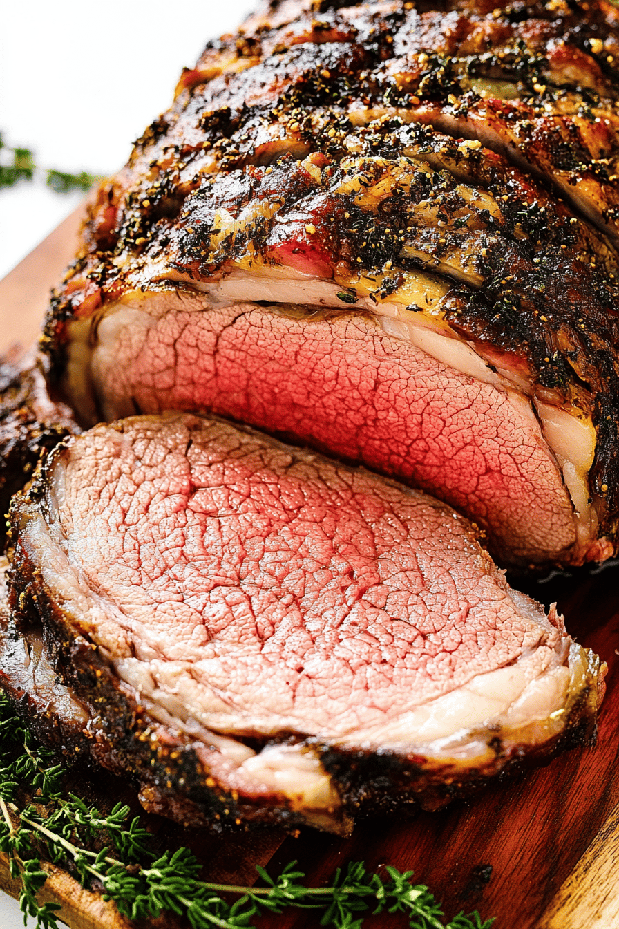 Prime Rib Cooking Tips ingredients organized and measured on kitchen counter