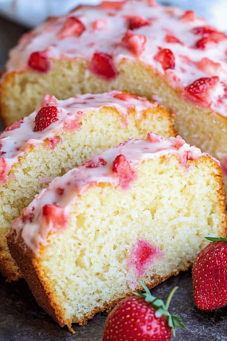 Strawberry Pound Cake