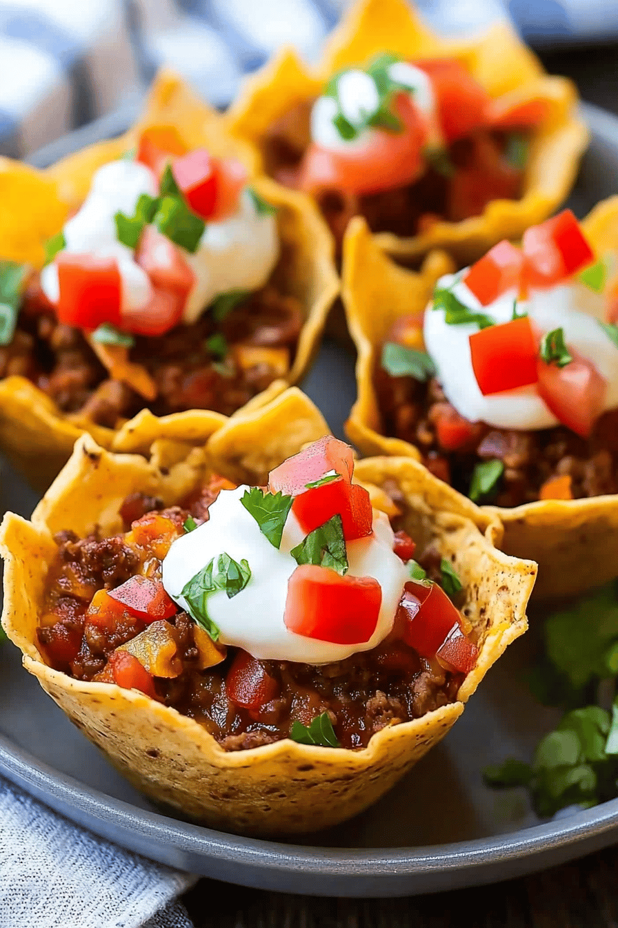 Taco Cups Recipe slice on plate showing perfect texture and swirl pattern
