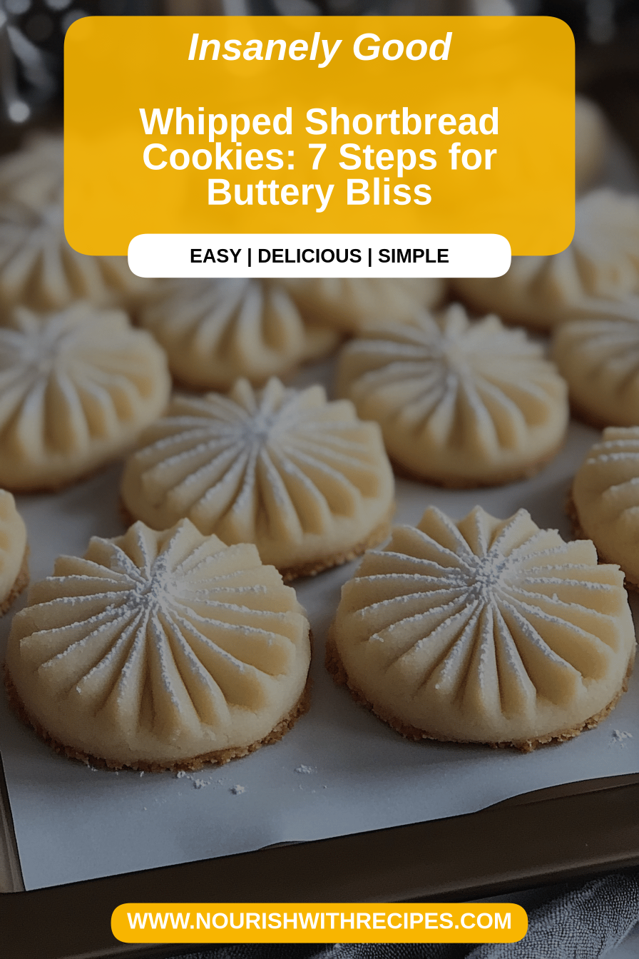 Whipped Shortbread Cookies final dish beautifully presented and ready to serve