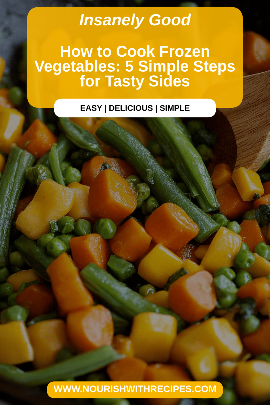 cook frozen vegetables final dish beautifully presented and ready to serve