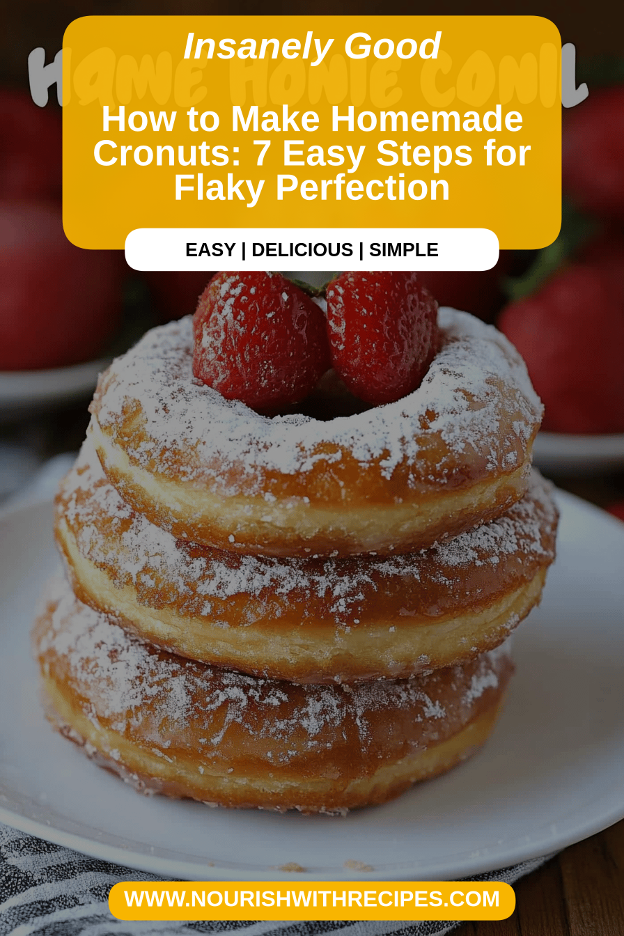homemade cronuts final dish beautifully presented and ready to serve