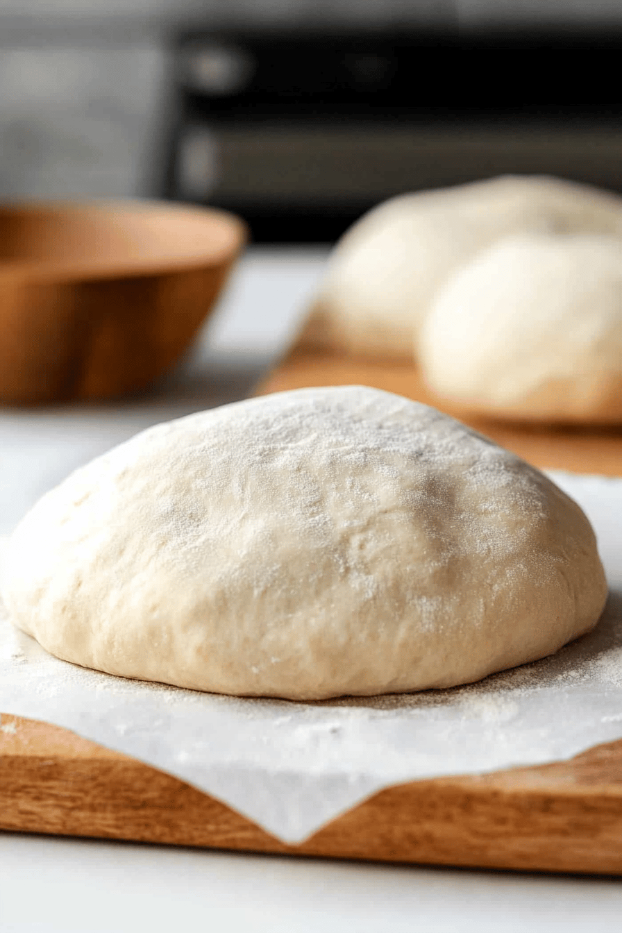 perfect pizza dough slice on plate showing perfect texture and swirl pattern