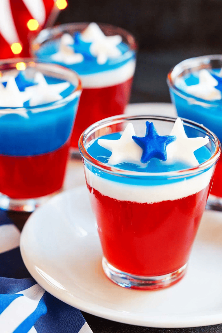 red white blue jello shots