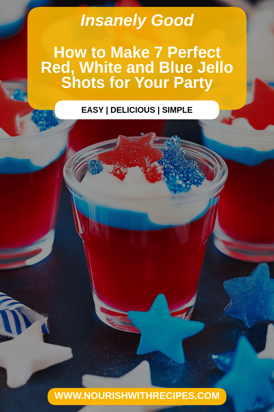 red white blue jello shots final dish beautifully presented and ready to serve