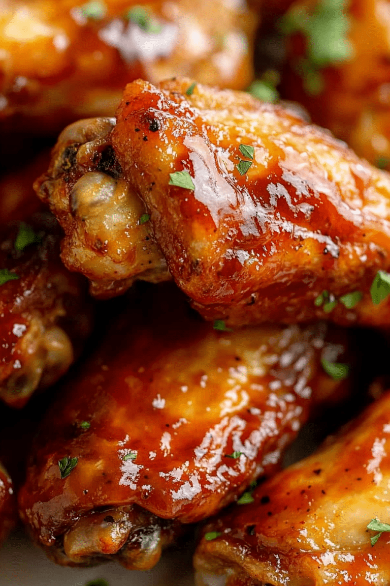 Baked Barbecue Chicken Wings