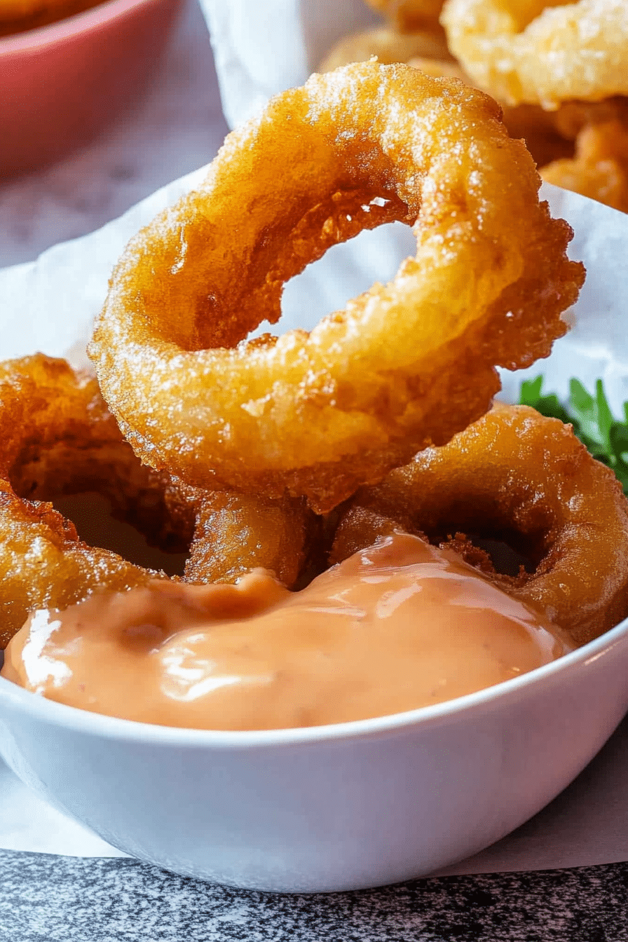 Beer-Battered Onion Rings
