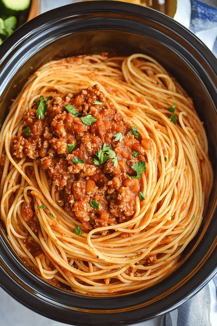 Crock-Pot Spaghetti