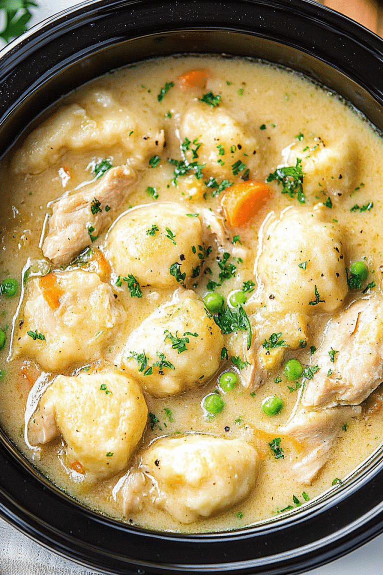Crockpot Chicken and Dumplings