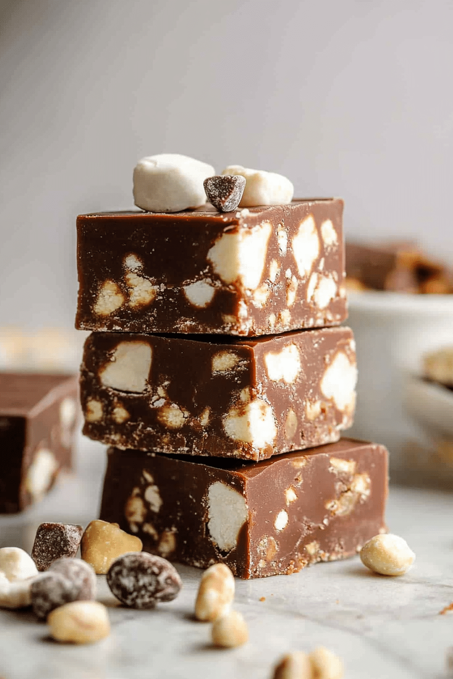 Homemade Rocky Road Fudge