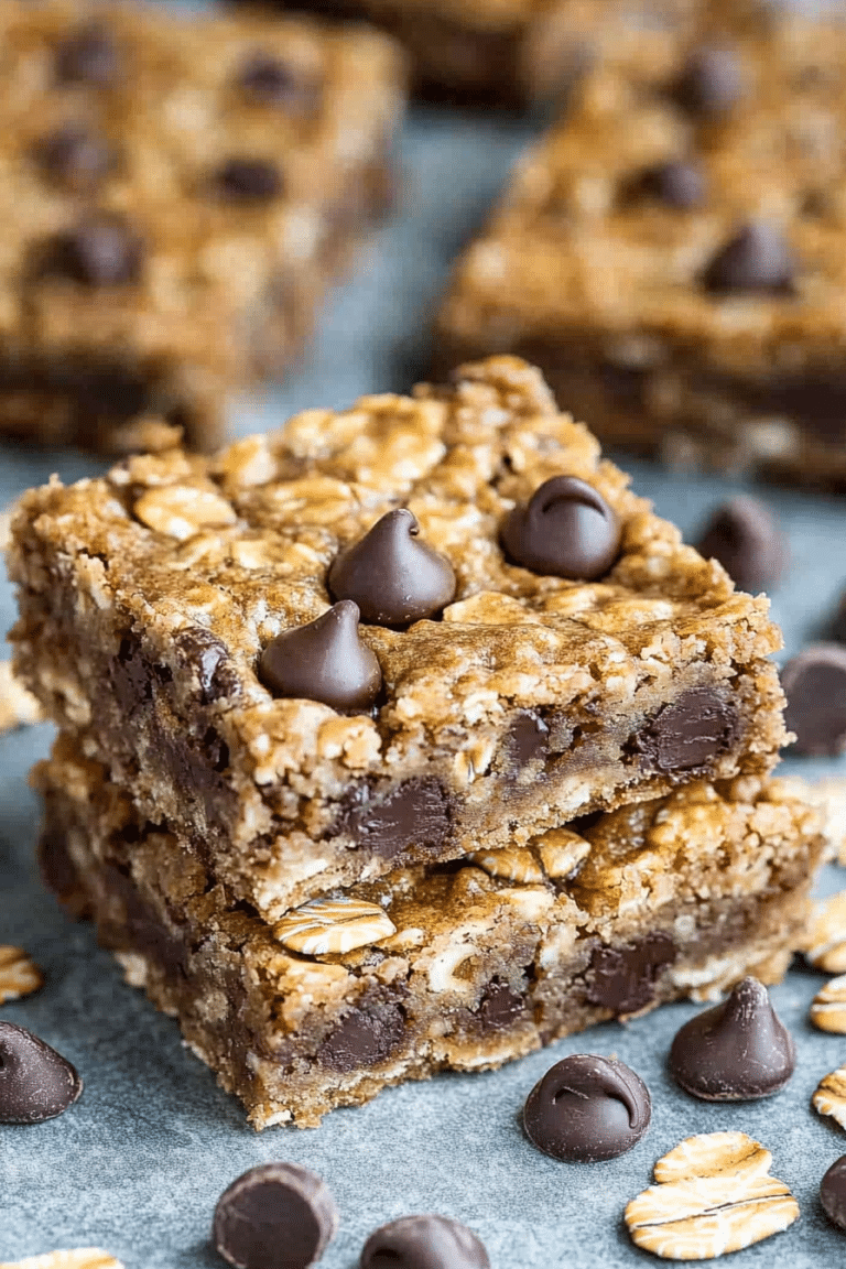 Oatmeal Chocolate Chip Bars