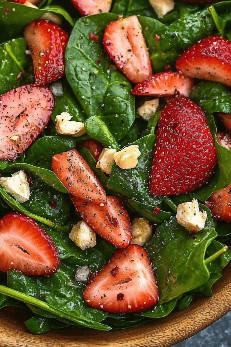 Strawberry Spinach Salad