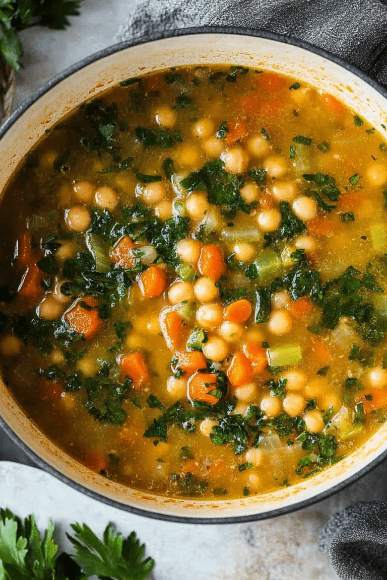 Mediterranean chickpea soup