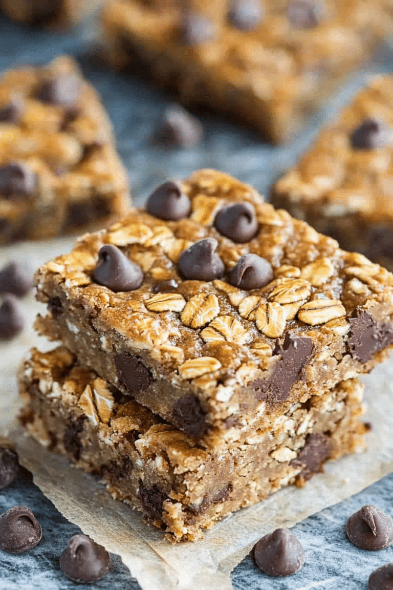 Oatmeal Chocolate Chip Bars
