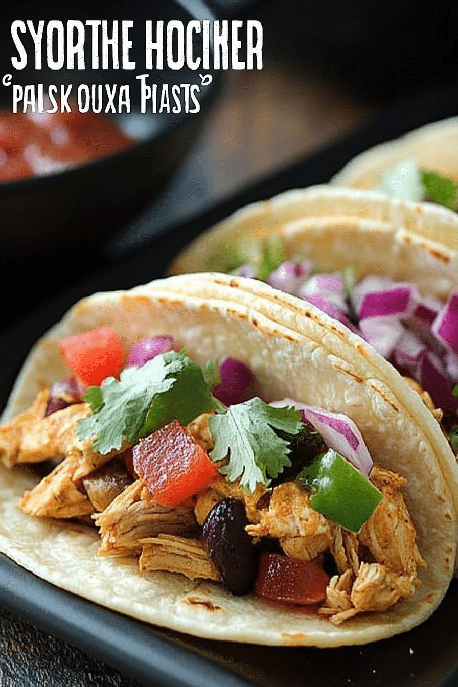 Slow Cooker Chicken Tacos
