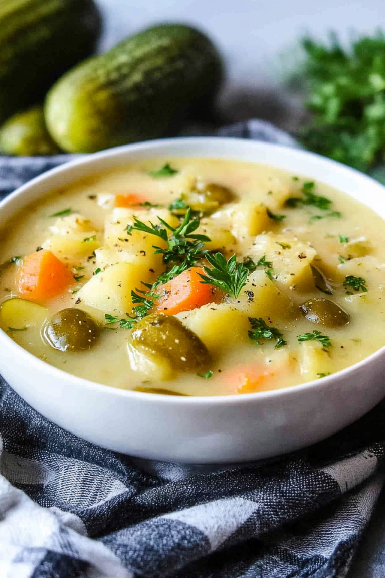 Slow cooker pickle soup