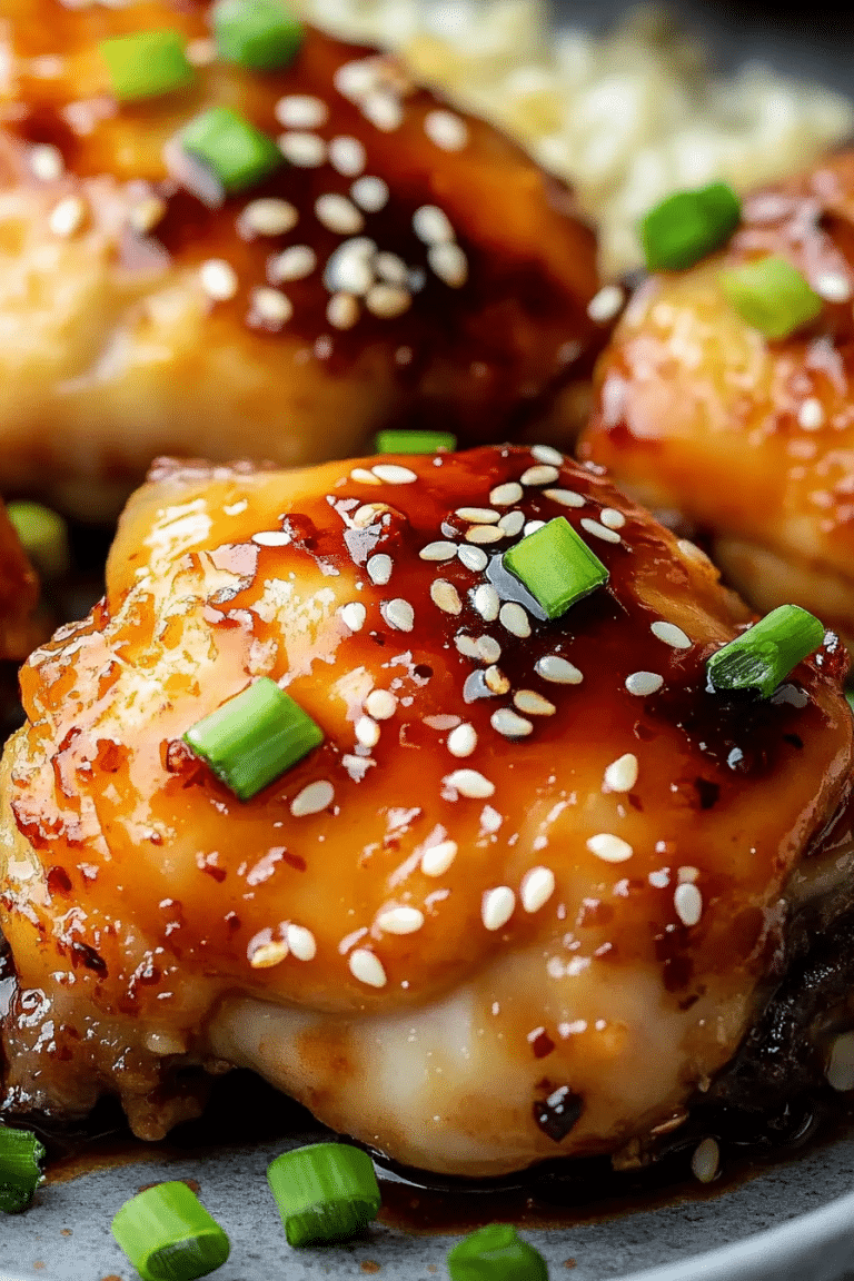 Sweet Chili Glazed Chicken Thighs