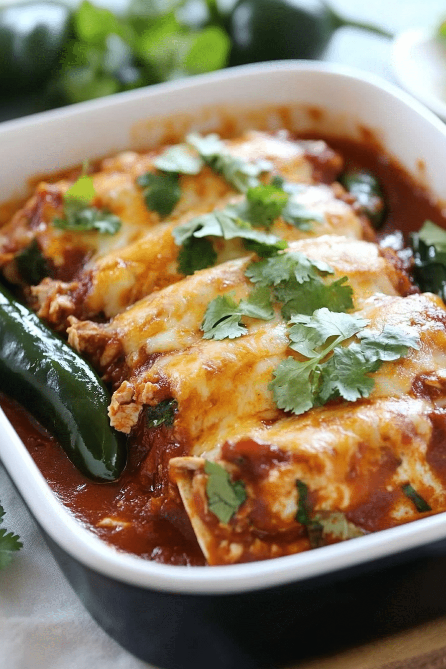 Turkey Poblano Enchilada