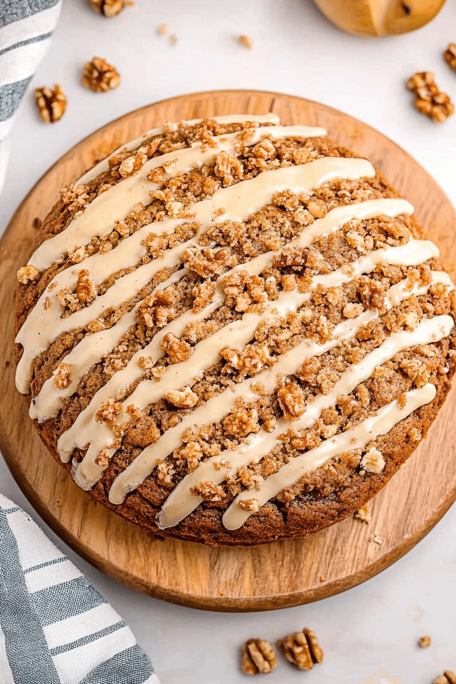 banana streusel cake