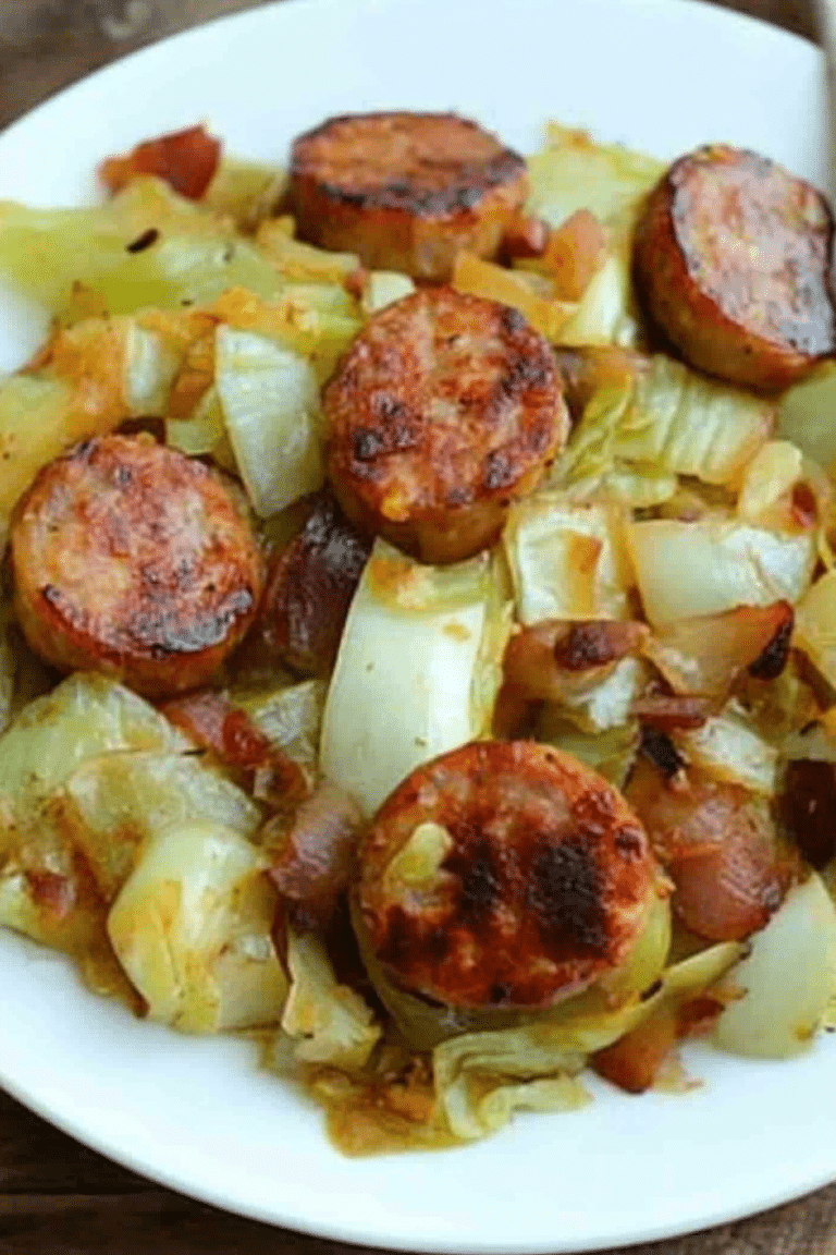 cabbage sausage dinner