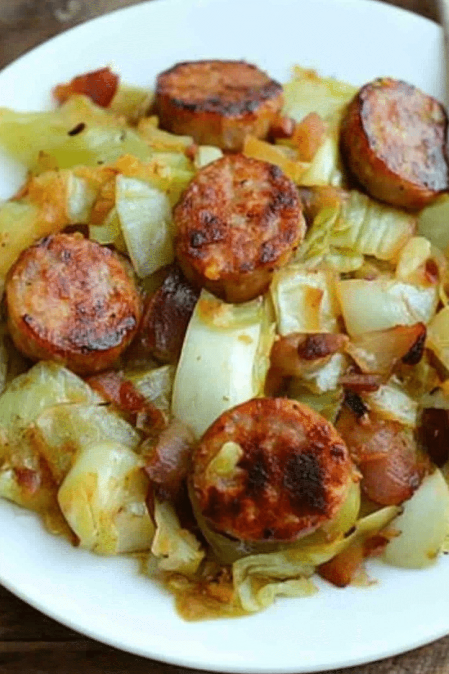 cabbage sausage dinner