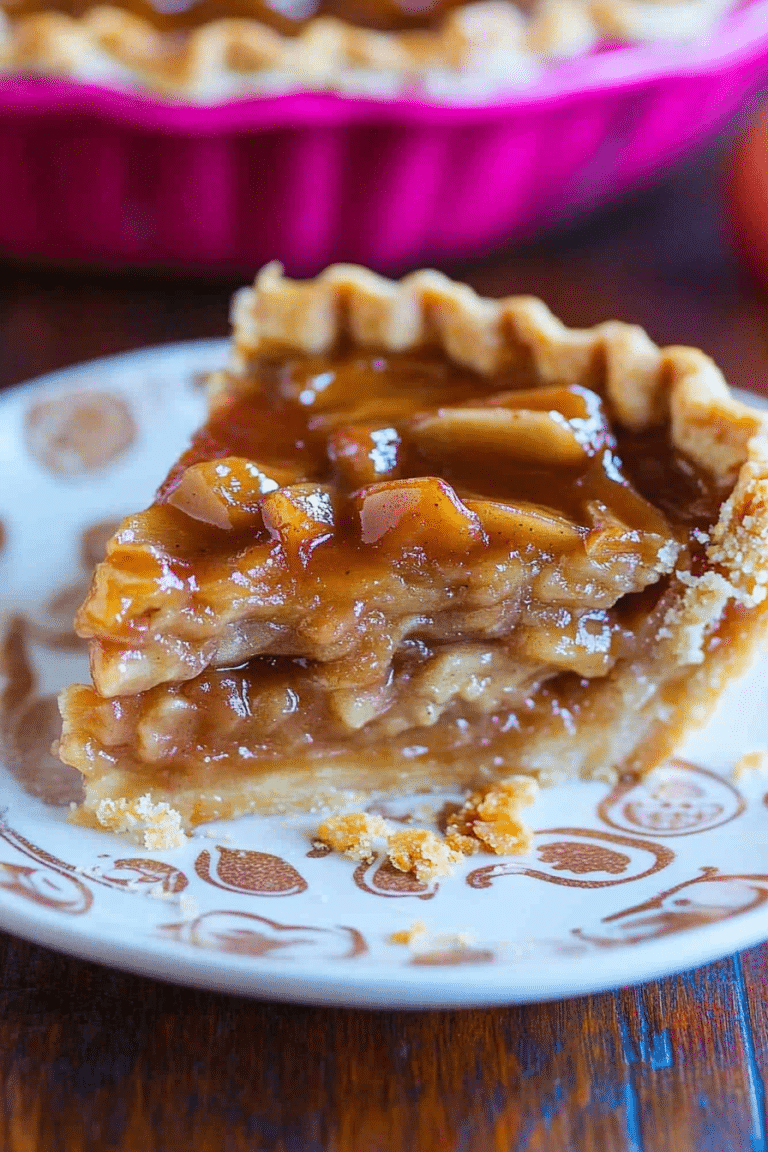 caramel apple pie