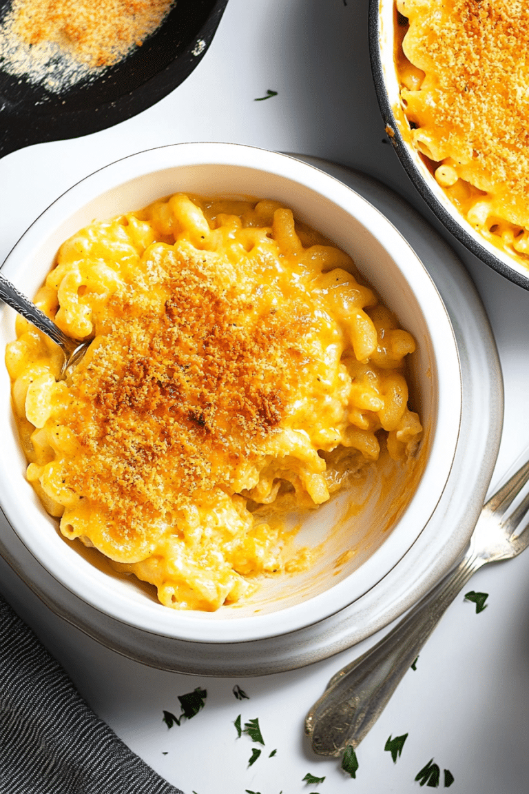 cheesy carrot macaroni