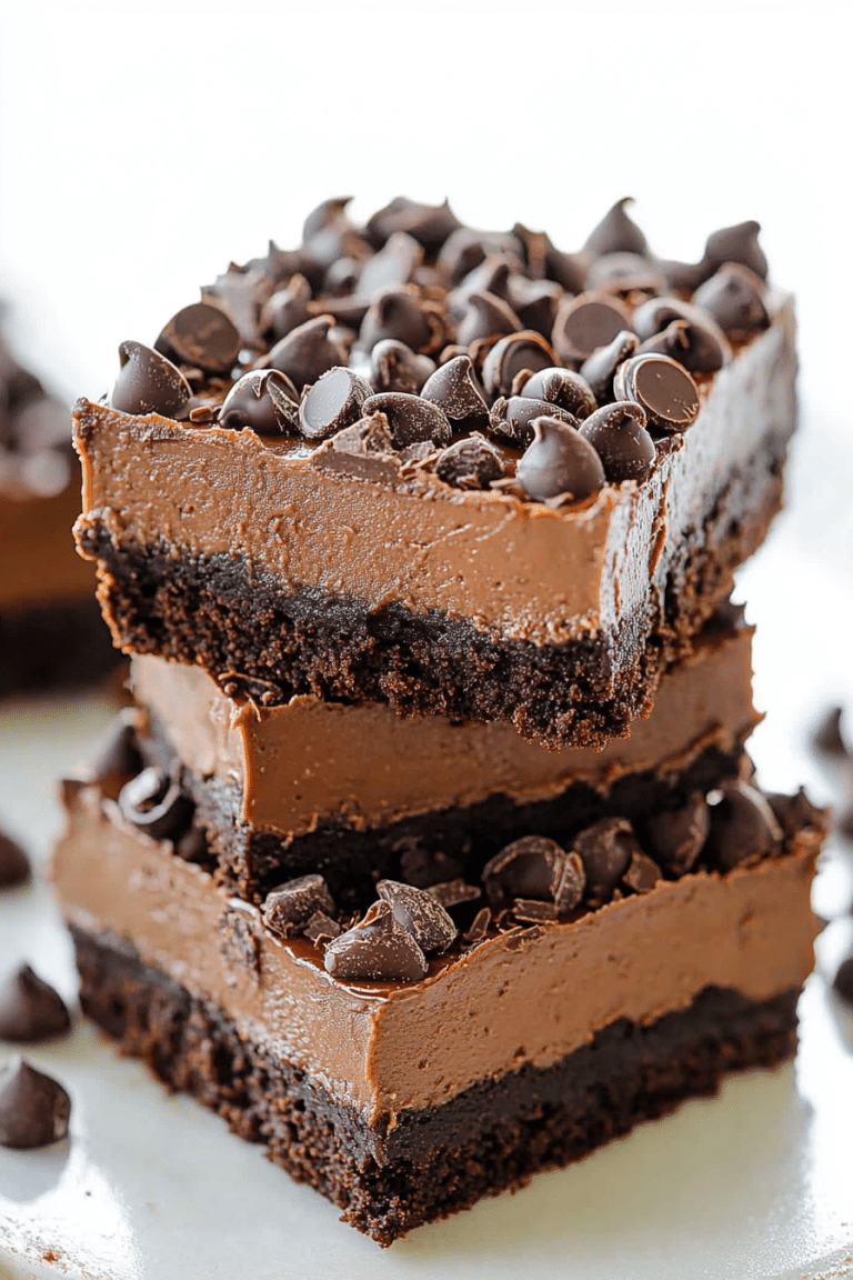 chocolate cheesecake bars