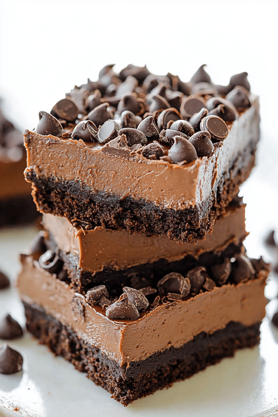 chocolate cheesecake bars