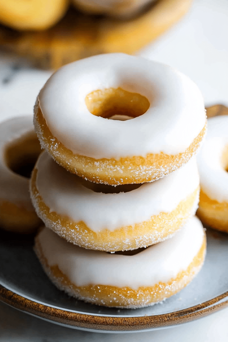 cinnamon doughnuts glaze
