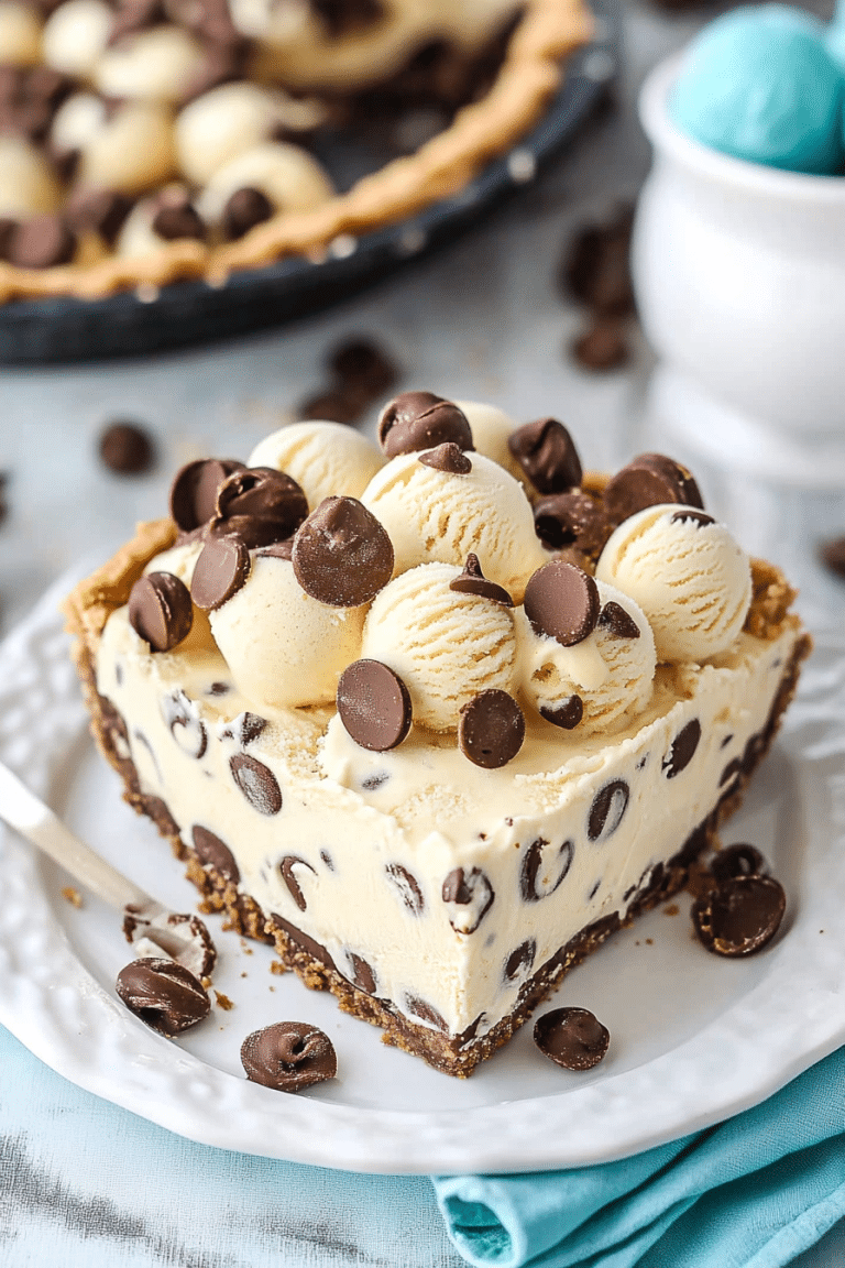 cookie dough ice cream pie