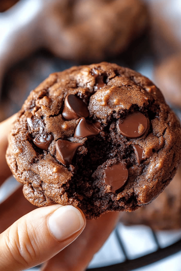 double chocolate chip cookies