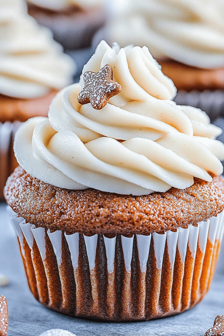gingerbread cupcake recipe