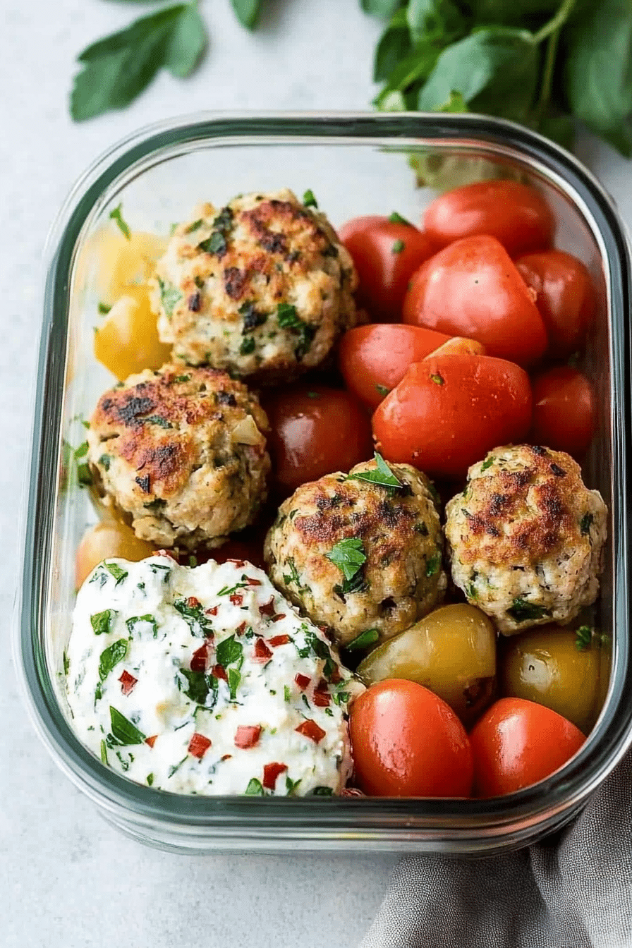 greek turkey meatballs