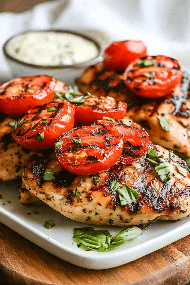 grilled caprese chicken