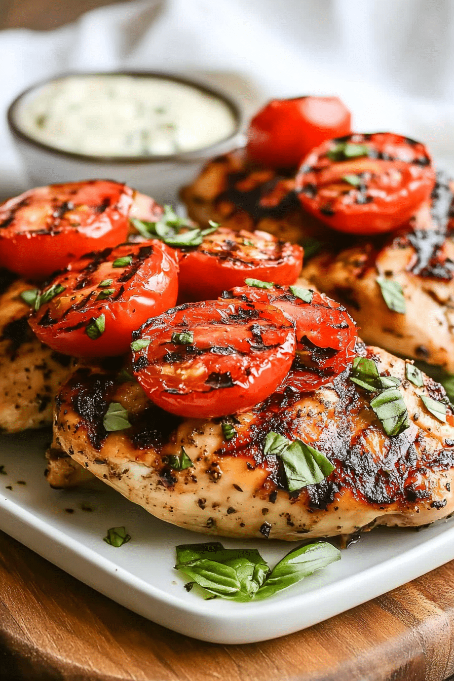 grilled caprese chicken