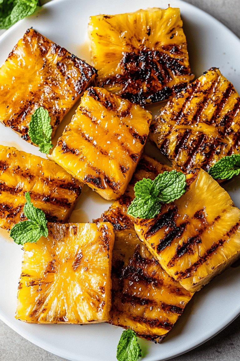 grilled pineapple