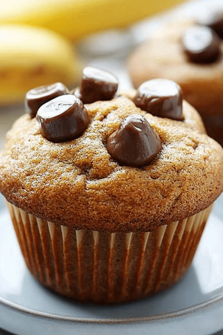 healthy banana muffins