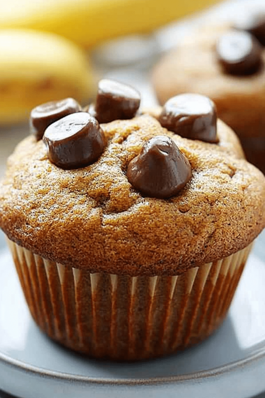 healthy banana muffins