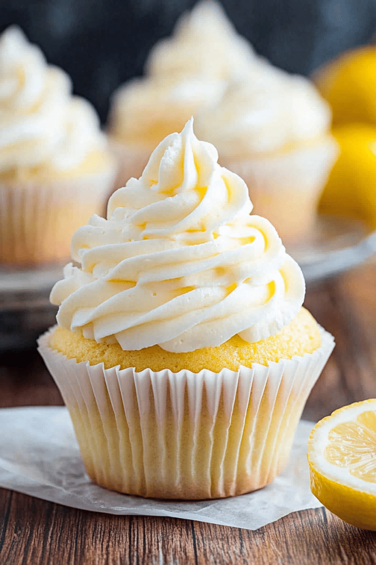 lemon cupcakes frosting