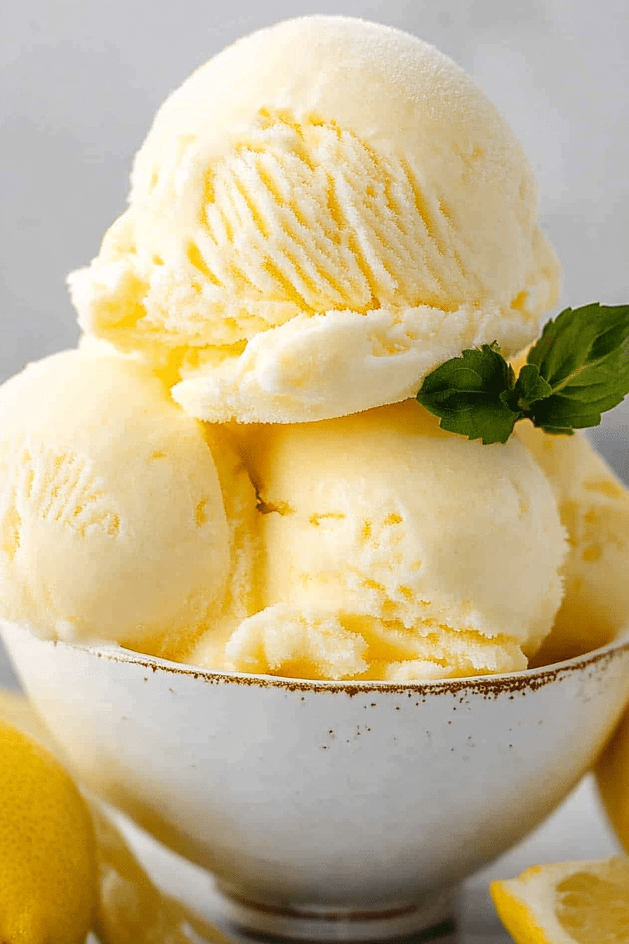 lemon ice cream