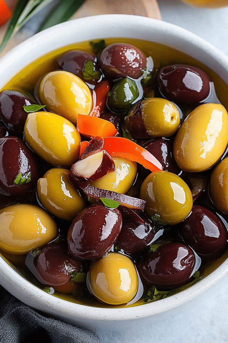 marinated olives