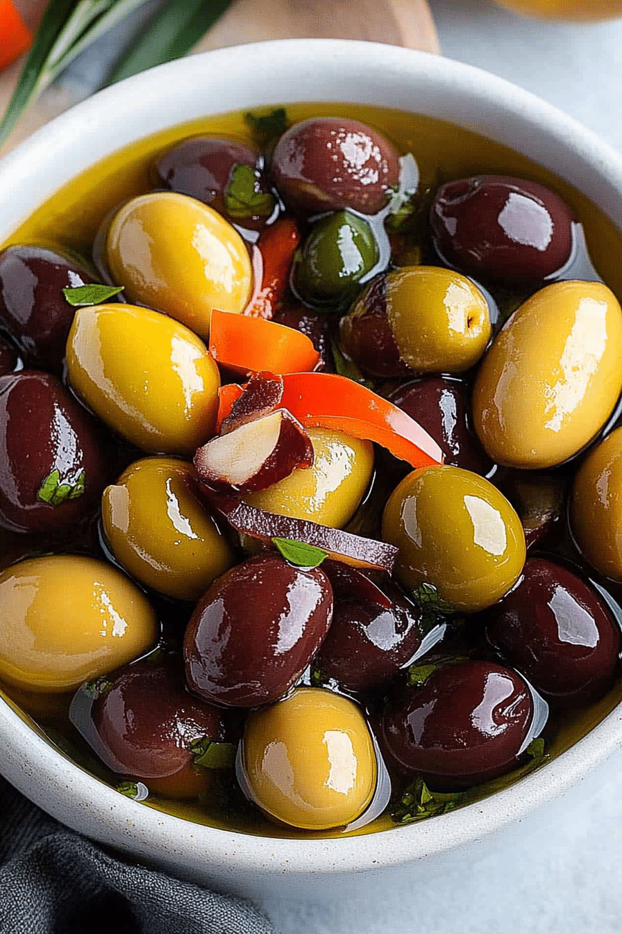marinated olives