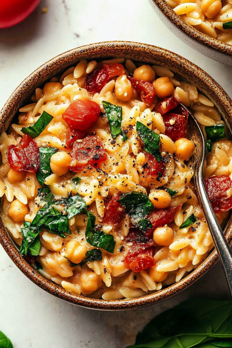 marry me chickpeas orzo