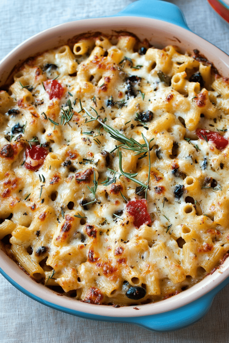 mediterranean pasta bake
