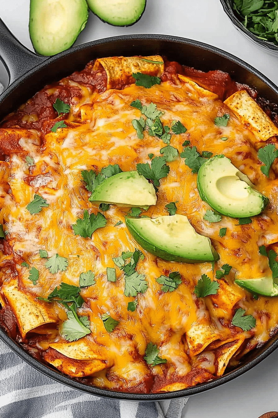 one pan enchiladas