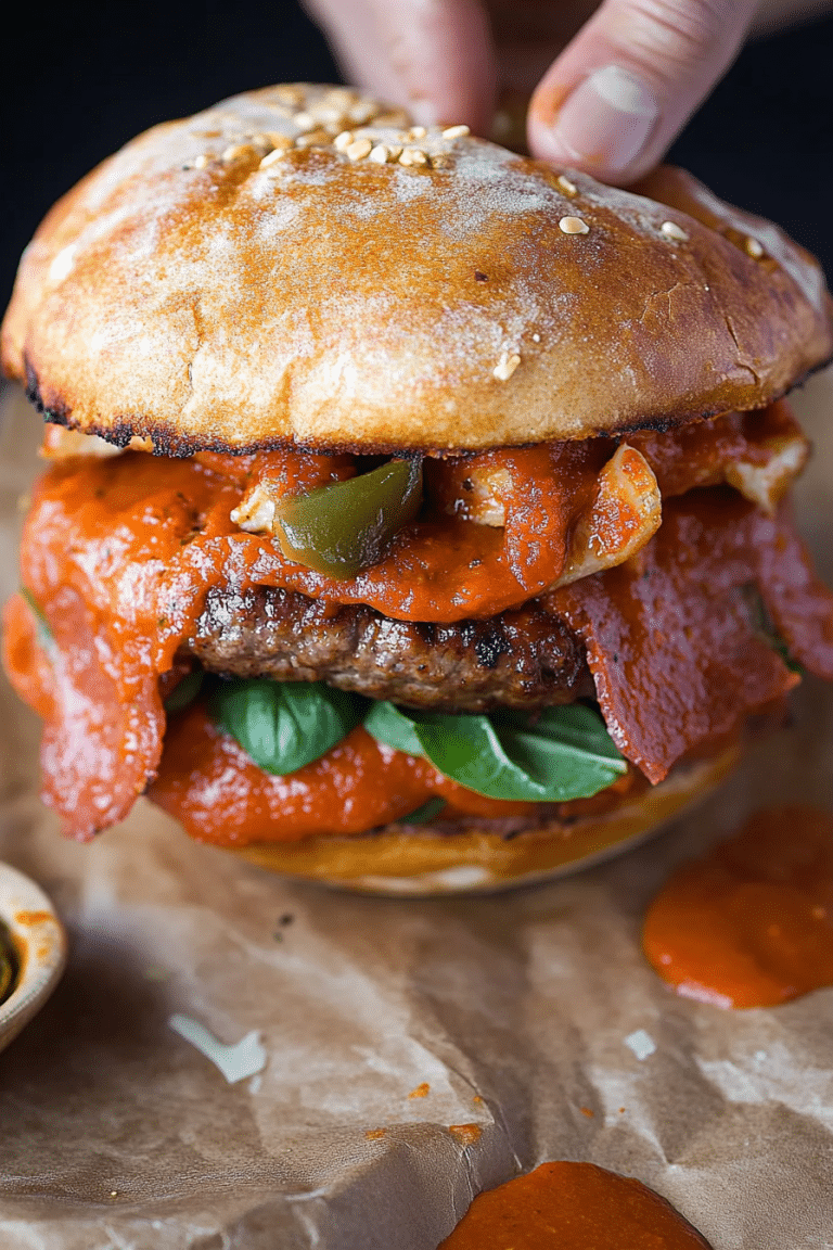 pizza burger recipe