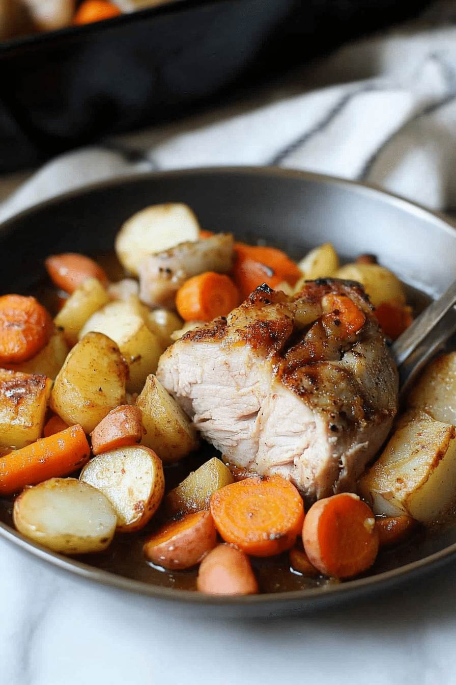 pork apples potatoes carrots